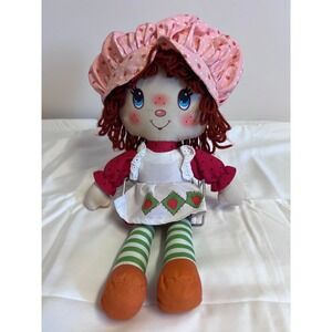 Strawberry Shortcake Rag Doll 14" The Bridge Direct 2016 Plush Vintage Style